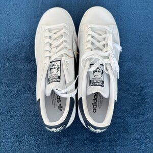 Adidas Stan Smith White/Navy Sneakers, Size 9.5 US Men's NIB NWT Unworn